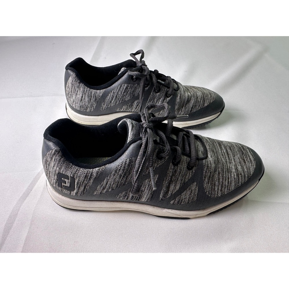FootJoy Women's Golf Shoes Gray Knit‎ Athletic SuperFlex Size 6.5M